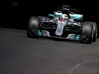 44 HAMILTON Lewis from Great Britain of Mercedes W08 Hybrid EQ Power+ team Mercedes GP during the Monaco Grand Prix of the FIA Formula 1 cha...