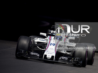 19 MASSA Felipe from Brasil of Williams F1 Mercedes FW40 during the Monaco Grand Prix of the FIA Formula 1 championship, at Monaco on 25th o...