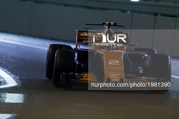 02 VANDOORNE Stoffel from Belgim of McLaren Honda MCL32 during the Monaco Grand Prix of the FIA Formula 1 championship, at Monaco on 25th of...