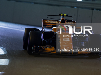 02 VANDOORNE Stoffel from Belgim of McLaren Honda MCL32 during the Monaco Grand Prix of the FIA Formula 1 championship, at Monaco on 25th of...