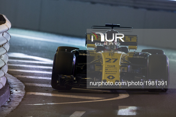 27 HULKENBERG Nico from Germany of Renault F1 RS17 team Renault Sport F1 team during the Monaco Grand Prix of the FIA Formula 1 championship...