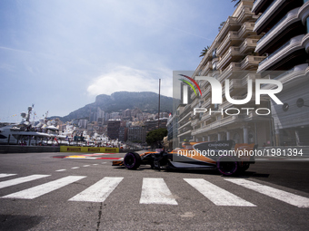 02 VANDOORNE Stoffel from Belgim of McLaren Honda MCL32 during the Monaco Grand Prix of the FIA Formula 1 championship, at Monaco on 25th of...