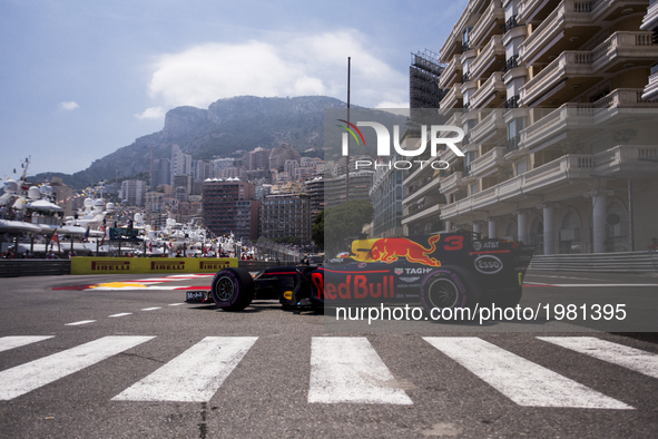 03 RICCIARDO Daniel from Australia of Red Bull Tag Heuer RB13 during the Monaco Grand Prix of the FIA Formula 1 championship, at Monaco on 2...