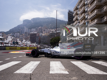 19 MASSA Felipe from Brasil of Williams F1 Mercedes FW40 during the Monaco Grand Prix of the FIA Formula 1 championship, at Monaco on 25th o...