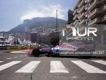 31 OCON Esteban from France of Force India VJM10 during the Monaco Grand Prix of the FIA Formula 1 championship, at Monaco on 25th of 2017....