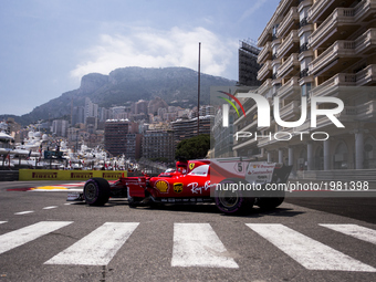 05 VETTEL Sebastian from Germany of Ferrari SF70-H team scuderia Ferrari during the Monaco Grand Prix of the FIA Formula 1 championship, at...