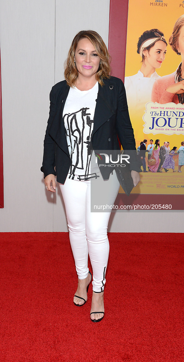 Angie Martinez attends the World Premiere of " The Hundred-Foot Journey" at The Ziegfeld Theatre in New York City on 
August 4, 2014. 
