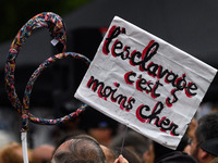 Deputys of " la France Insoumise " lead by Jean-Luc Melenchon organised an assembly in Republique's place in Paris to protest against the la...