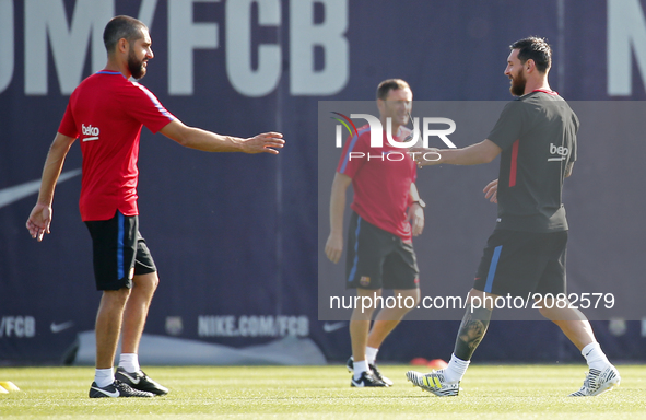 Leo Messi during the FC Barcelona training, on 17 july 2017. Photo: Joan Valls/Urbanandsport/Nurphoto -- 