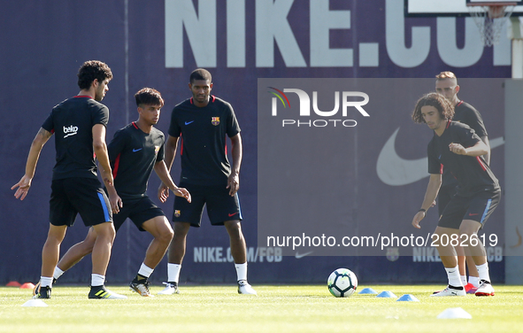 Marlon, Vitinho and Cururella during the FC Barcelona training, on 17 july 2017. Photo: Joan Valls/Urbanandsport/Nurphoto -- 