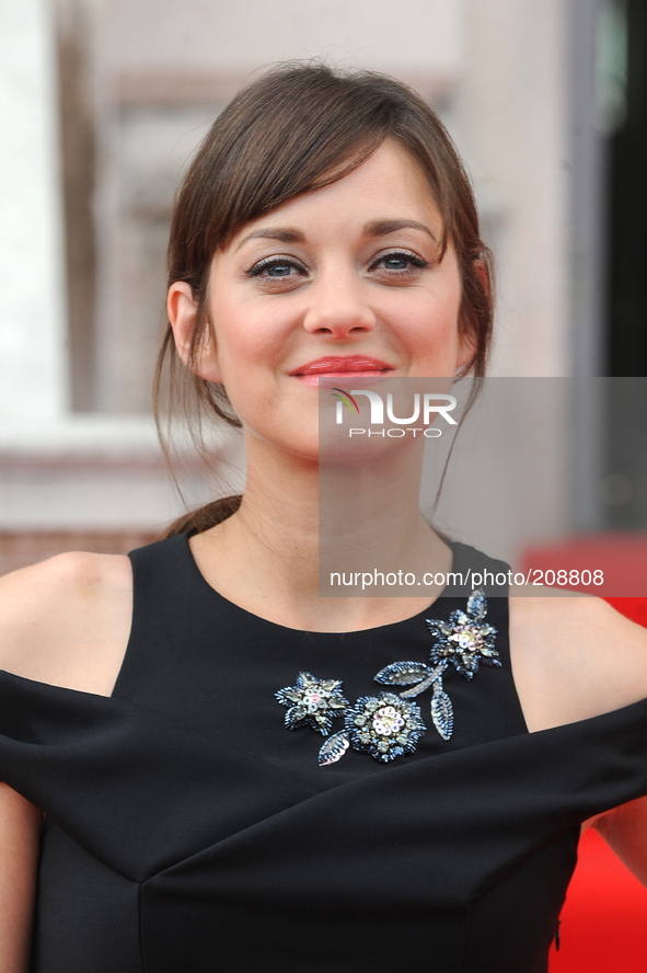 Marion Cotillard attends the UK Premiere of Two Days, One Night at Somerset House in London.
7th August 2014

