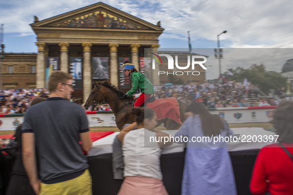 On 18 September 2017 in Budapest, Hungary. National Gallop is not only an horses race, but much more: it is a traditional, emblematic event...