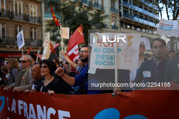 More than 15000 protesters took to the streets of Toulouse against the new Macron's reforms on the Work Code. It's a nation-wide action day...