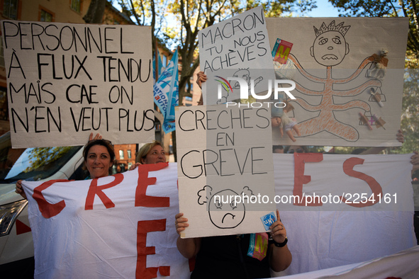 More than 15000 protesters took to the streets of Toulouse against the new Macron's reforms on the Work Code. It's a nation-wide action day...