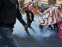 Scuffles took place at the end of the demonstration between riot police and youths. More than 15000 protesters took to the streets of Toulou...