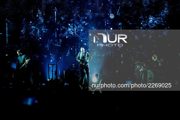 The icelandic post-rock band Sigur Rós performing live at Carroponte at Mediolanum Forum in Milan on 17 Oct 2017. 