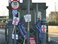 Members of N.B.R.U. (National Bus & Rail Union) , T.E.E.U. (Technical Engineering & Electrical Union) and SIPTU (ervices Industrial Professi...