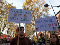 More than 4000 protesters took to the streets of Toulouse against the new Macron's reforms on the Work Code and for better protections for w...