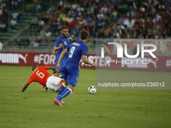 De rossi during the Serie A match between Italy and Netherlands at San Nicola Stadium, Bari, Italy, on September 4, 2014. 