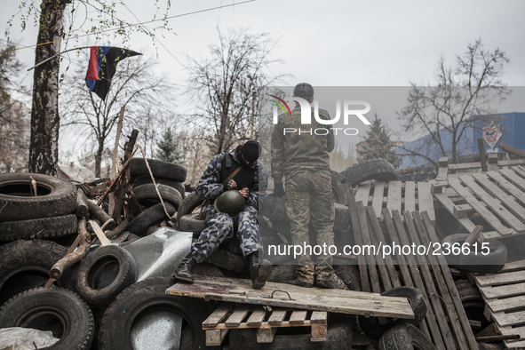 Barricade in Sloviansk 