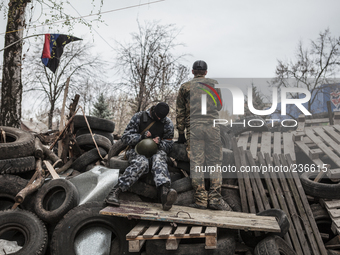 Barricade in Sloviansk (