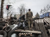 Barricade in Sloviansk (