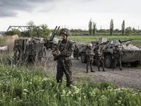 Block post of Ukrainian army (