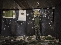 The training of the pro-Russian paramilitary in the SBU occupied building  (