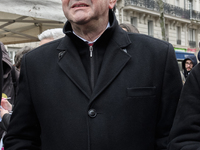 French far-left party La France Insoumise member of Parliament Jean-Luc Melenchon takes part at a emonstration of labour inspectors in front...