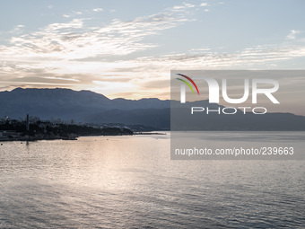 A view of Split, Croatia where pilgrims take the bus to reach Medjugorie, Bosnia. Almost one million people visit Medjugorje each year, wher...