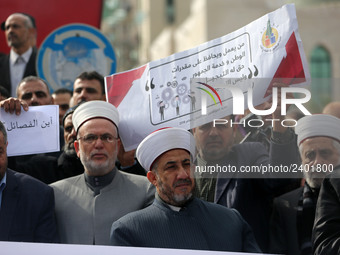 A march in support of the rights of Palestinian employees, hired by the former Hamas government in Gaza, demanding their rights and integrat...