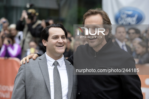 Michael Stuhlbarg and Peter Sarsgaard attends "Pawn Sacrifice"  Premiere in the Roy Thomson Hall at the 39th Toronto International Film Fest...