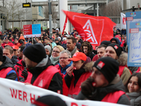 A few thousand came to the rally in front of the BMW factory on 2 February 2017. The worker's union IG Metall called for a strike throughout...