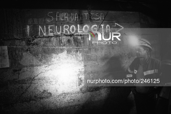 Italy, Sardinia 2013 "Neurologia" in italian means neurology. It Is easy to find all around handwriting on the walls, the idea is to minimiz...