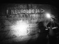 Italy, Sardinia 2013 "Neurologia" in italian means neurology. It Is easy to find all around handwriting on the walls, the idea is to minimiz...