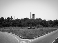 Italy, Sardinia 2013 The environment just outside the coal mine, Nuragi Figus, Sardegna, Italy (