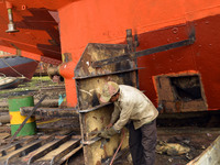 A worker welding on a ship parts at Keraniganj, Dhaka, Bangladesh on 18 February 2018. When it comes to shipping, Bangladesh is known mostly...