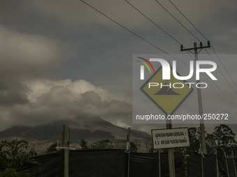 Photo taken on Sept. 13, 2014
A marks volcano at Naman Teran village, Naman Teran Distric, Karo, North Sumatera. Indonesia. 12 September 201...