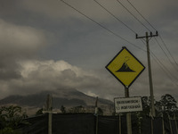 Photo taken on Sept. 13, 2014
A marks volcano at Naman Teran village, Naman Teran Distric, Karo, North Sumatera. Indonesia. 12 September 201...