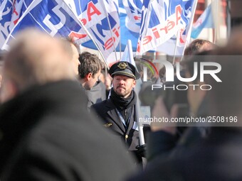 Coordinated one-day strike involving Air France pilots, cabin crew and ground staff at Roissy Charles-de-Gaulle airport in Roissy-en-France,...