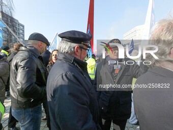 Coordinated one-day strike involving Air France pilots, cabin crew and ground staff at Roissy Charles-de-Gaulle airport in Roissy-en-France,...