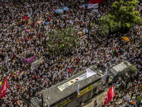 Municipal teachers protest in the city hall of Sao Paulo, Brazil, on 16 March 2018 against a bill that increases the social security discoun...