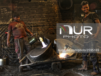 Child labor is common sight in Dhaka, Bangladesh, on 4 April 2018. According to a statistics report 2015 in Bangladesh there are 3.5 million...