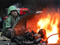 Child labor is common sight in Dhaka, Bangladesh, on 4 April 2018. According to a statistics report 2015 in Bangladesh there are 3.5 million...