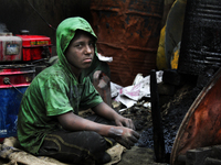 Child labor is common sight in Dhaka, Bangladesh, on 4 April 2018. According to a statistics report 2015 in Bangladesh there are 3.5 million...