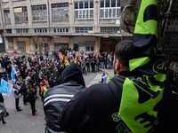 The Railway Unions gathered for an Genarla Asembly and a quick demonstration in Gare de Lyon, Paris on 09 April 2018 against the reform of t...