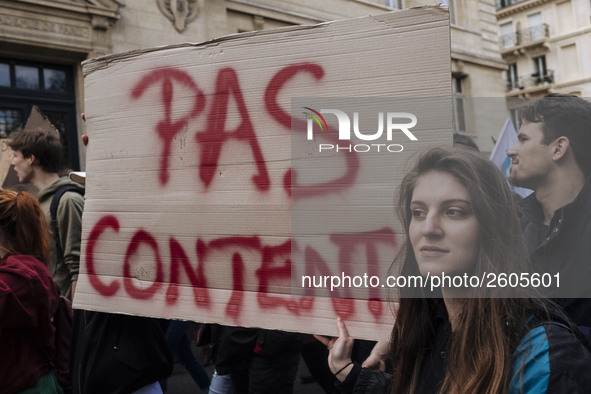  Students demonstrating against the Vidal Law, the reform of the baccalaureate and the selection at the entrance of the universities, on Apr...