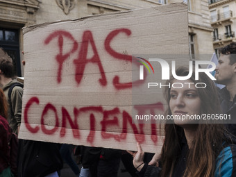  Students demonstrating against the Vidal Law, the reform of the baccalaureate and the selection at the entrance of the universities, on Apr...