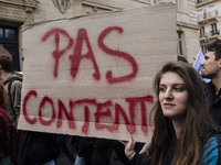  Students demonstrating against the Vidal Law, the reform of the baccalaureate and the selection at the entrance of the universities, on Apr...