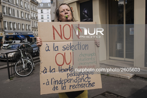  Students demonstrating against the Vidal Law, the reform of the baccalaureate and the selection at the entrance of the universities, on Apr...